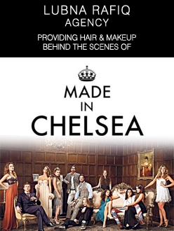 Made in Chelsea - hair and makeup by Lubna Rafiq Agency